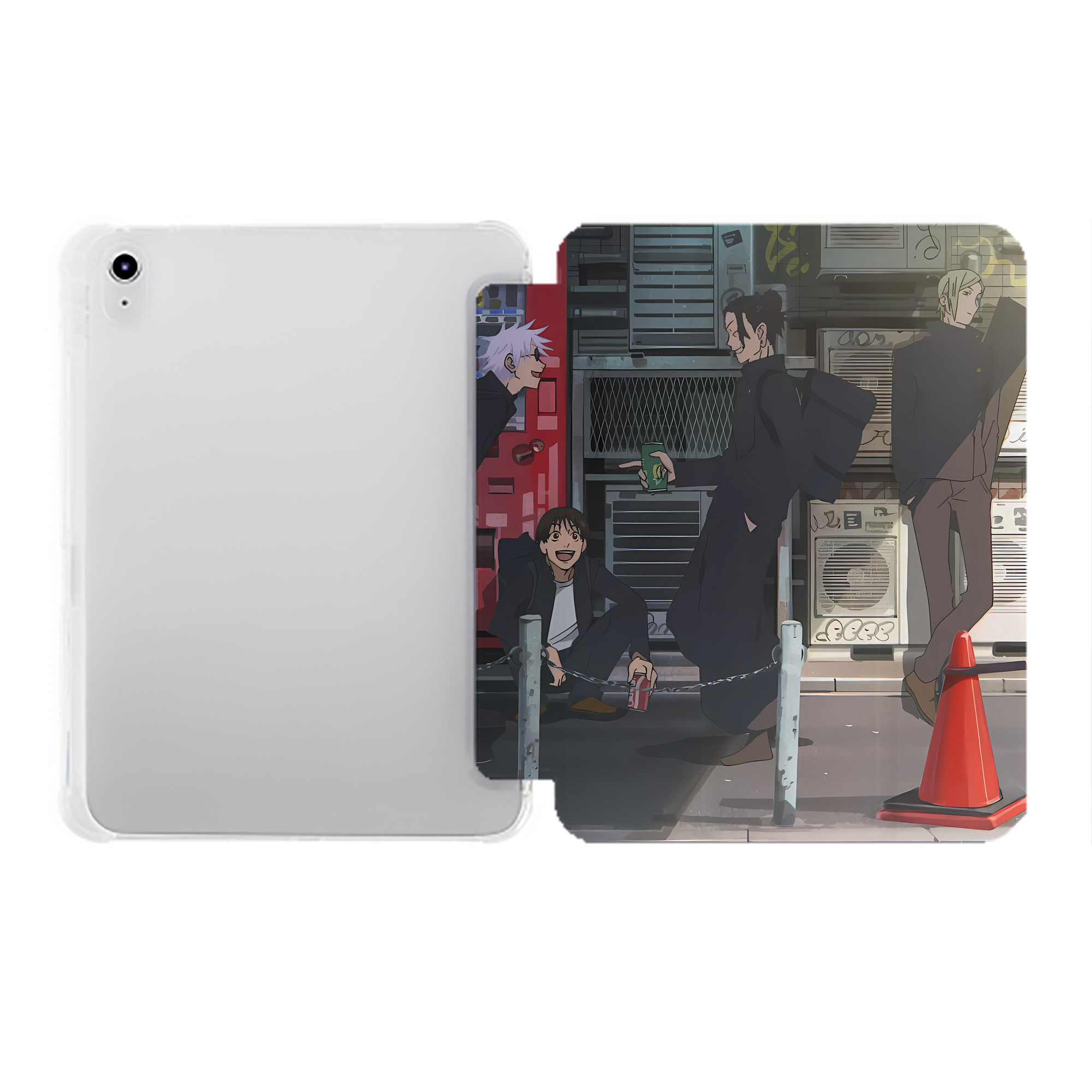 （画像用） SPY×FAMILY间谍家家酒 IPad ケース ペン収納付き 三つ折りスタンド PUレザー×シリコン 対応機種9.5/10.5/10.9インチ